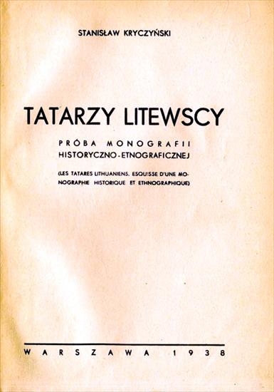 HISTORIA POLSKI - HP-Kryczyński S.-Tatarzy litewscy.jpg